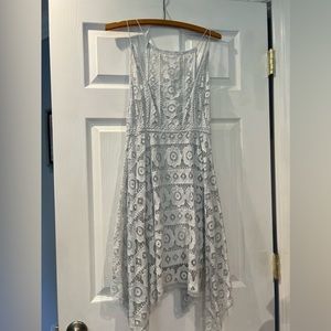 Free People Just Like Honey Lace Dress Light Blue Size 4